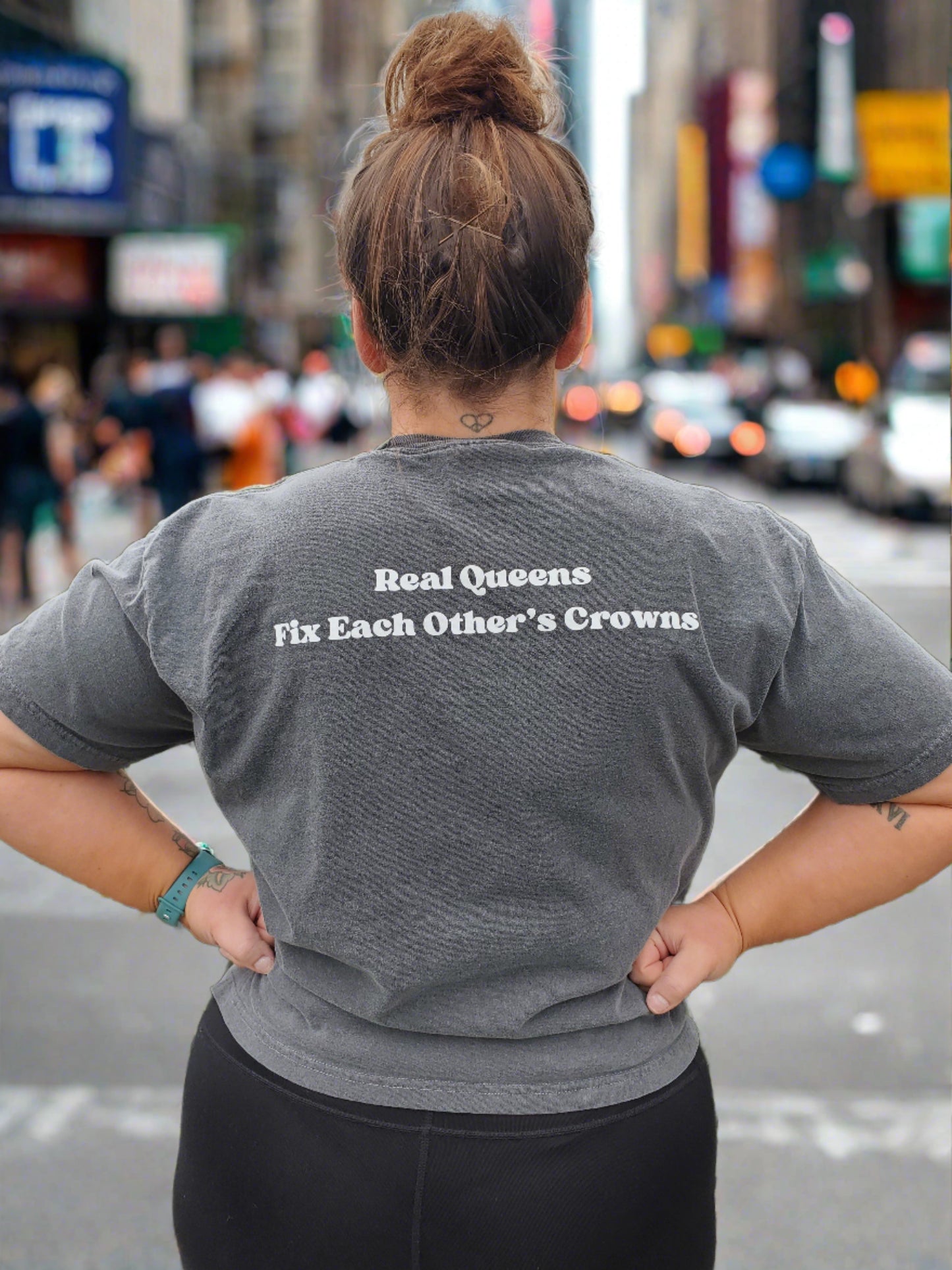 Badass Broads are Queens Cropped T-shirt