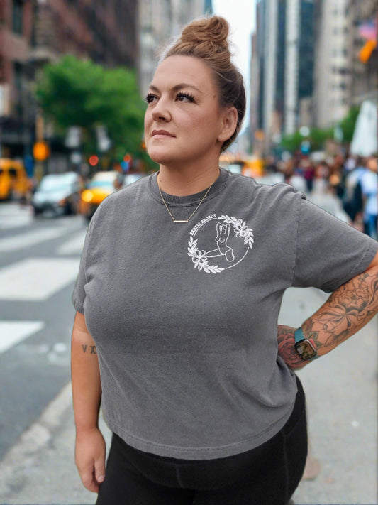 Badass Broads are Queens Cropped T-shirt