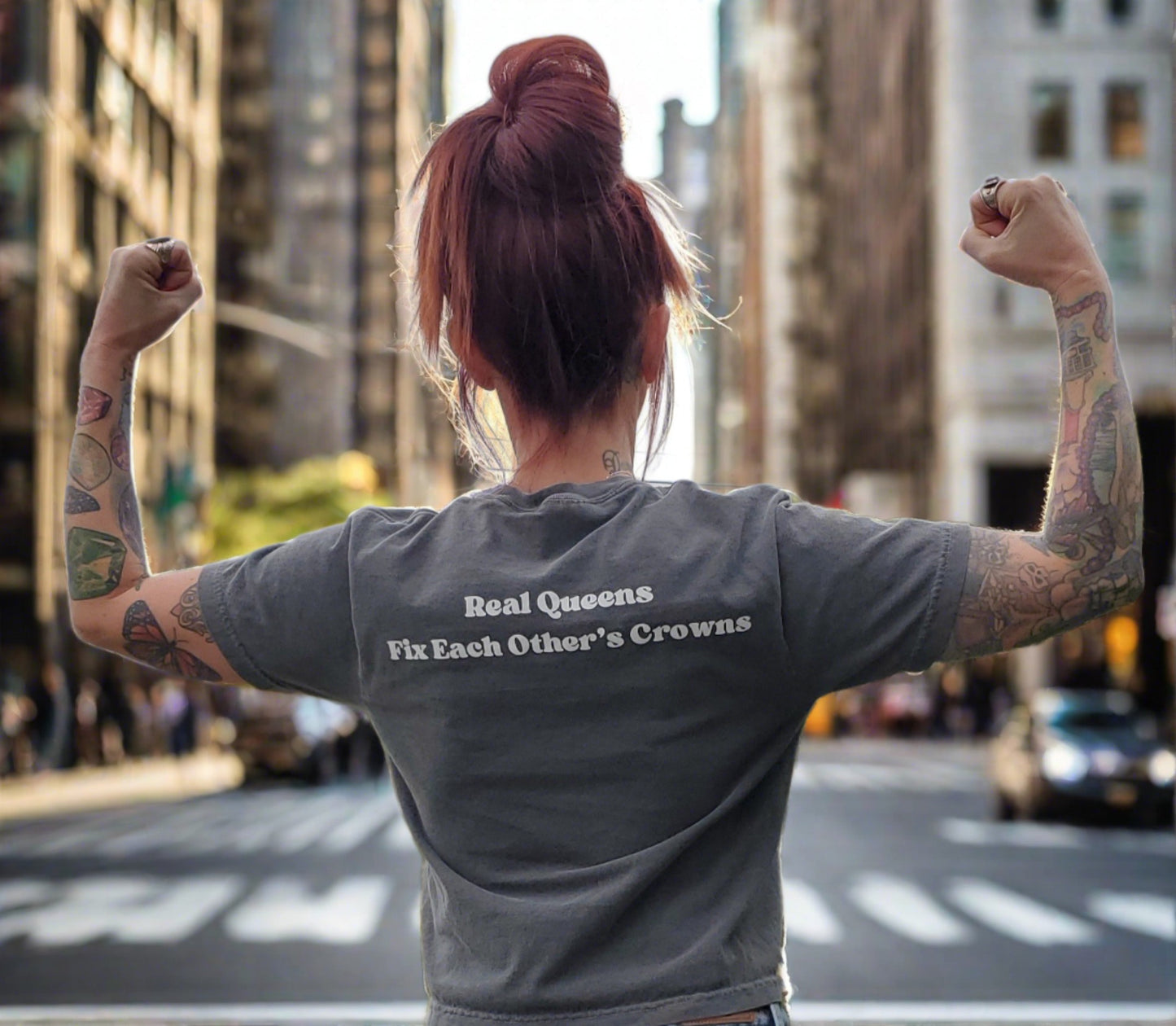 Badass Broads are Queens Cropped T-shirt