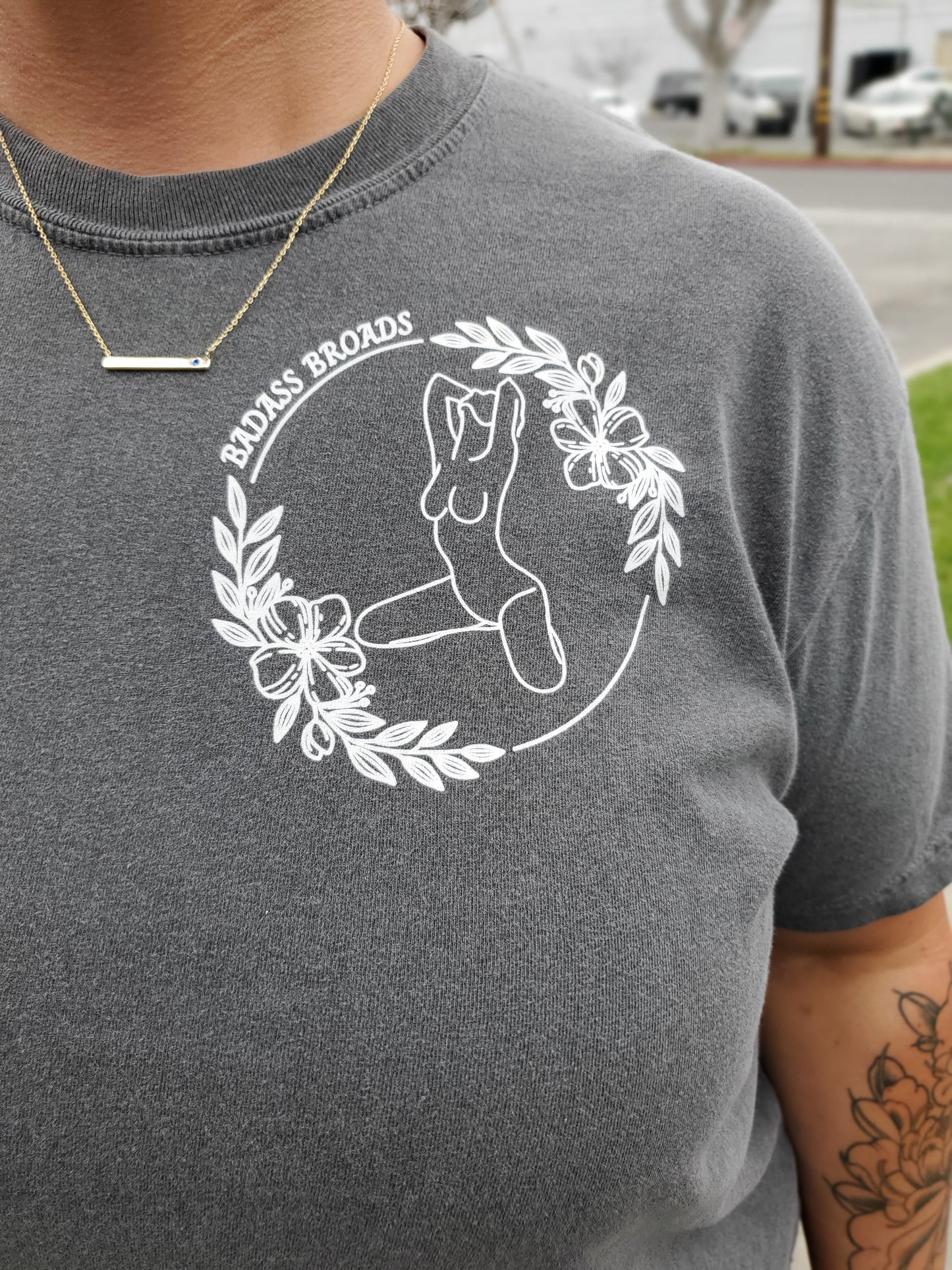 Badass Broads are Queens Cropped T-shirt