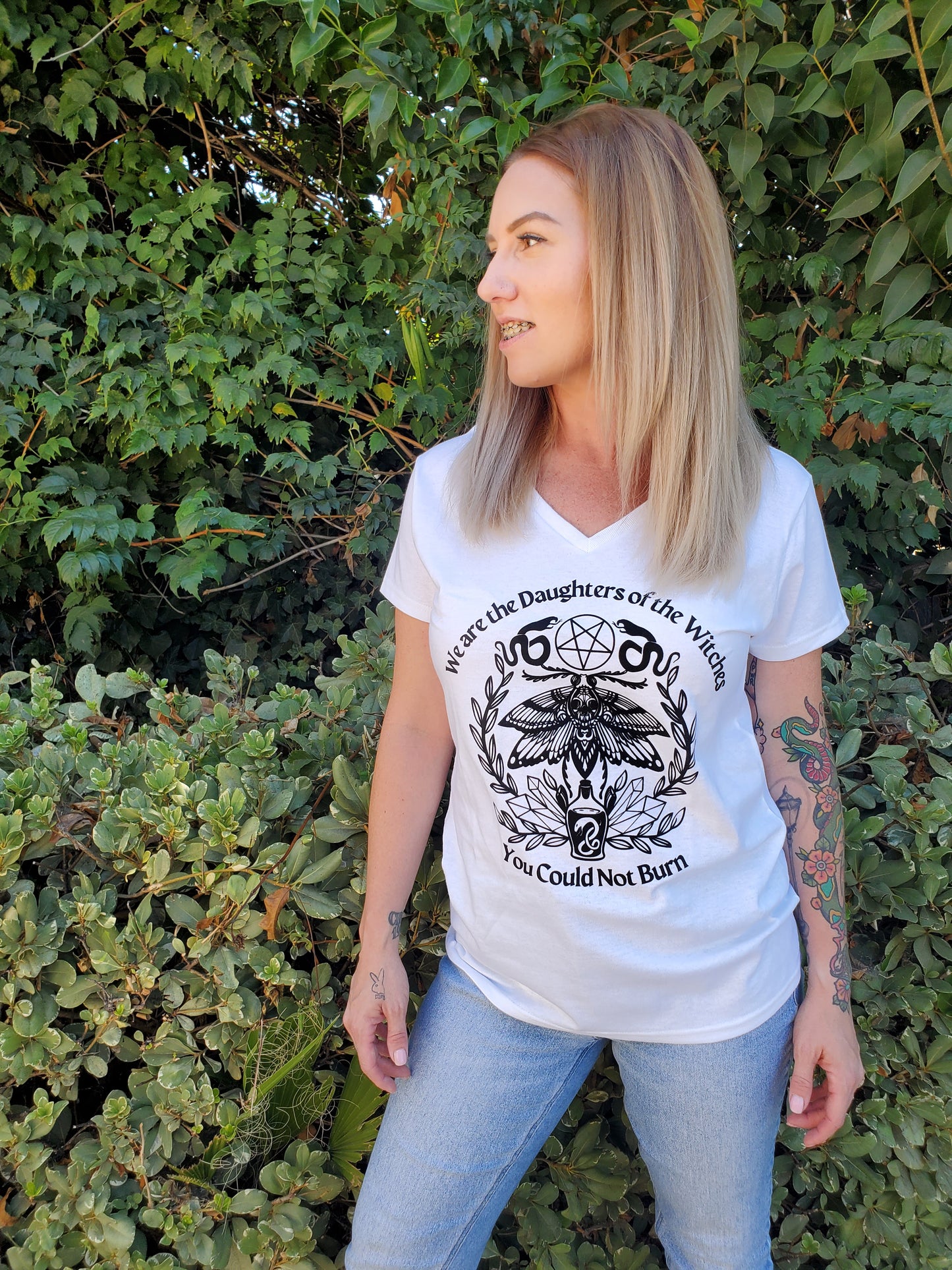 "We are the Daughters of the Witches You Could not Burn" V-Neck T