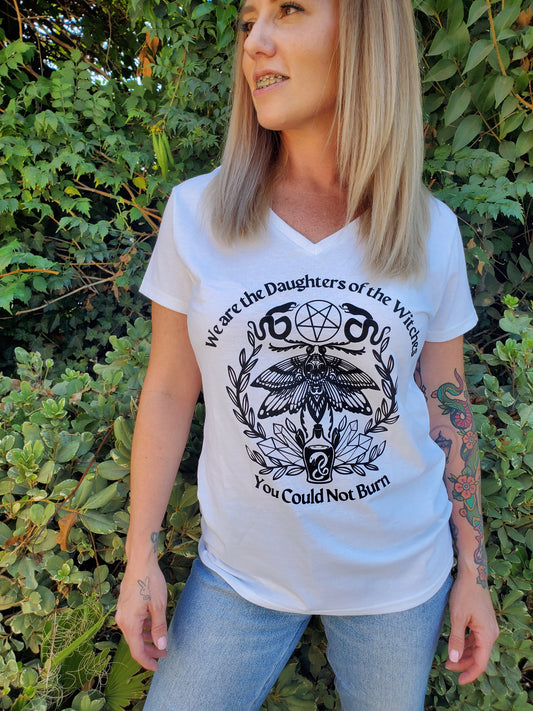 "We are the Daughters of the Witches You Could not Burn" V-Neck T